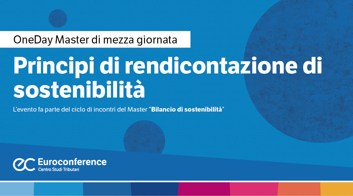 Immagine Principi di rendicontazione di sostenibilità | Euroconference